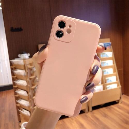 Soft Bumper Liquid Silicone Full Phone Case For iPhone 12 11 Pro Max Mini XS XR X 8 7 6 6S Plus SE 2020 Luxury Back Cover funda