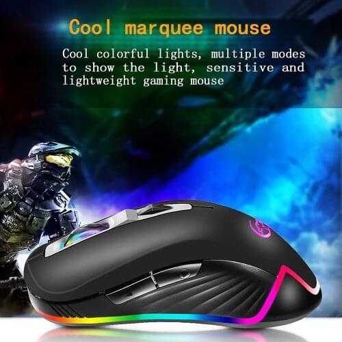 G818 Mouse Gaming Wired Mouse Optical Portable Mouse 3200 DPI Adjustable 8 Buttons Backlight Mice
