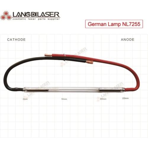 NL7255 German ipl flash lamp / German heraeus lamp : 7*65*130F , Germany IPL xenon lamp , ipl lamp made in UK