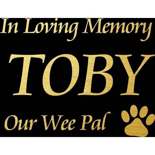 DIY House Number Memorial Plaque with photos/images / text - anything you can fit on 8" x 6" size