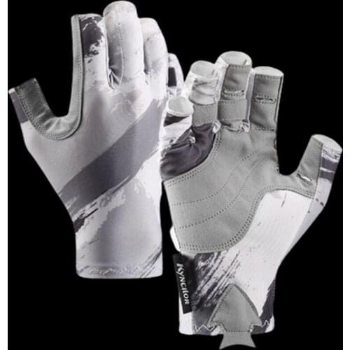 WALK FISH Fishing Gloves 1 Pair Half-finger Protection Gloves Breathable Anti-slip gloves lightweight carp Fishing Apparel