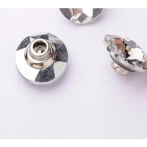 550PCS/LOT) 25MM Redbud Crystal Prong Screw Buttons With Nail Headboard Sewing Decors