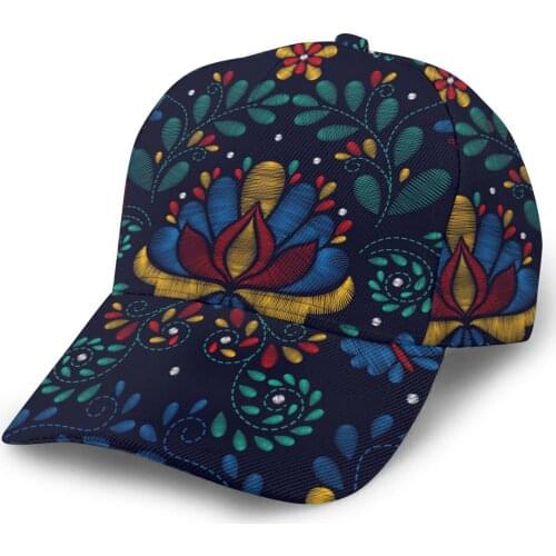 Traditional Mexican Floral Outdoor Sport Caps Baseball Hat Men Women Visor Cap Baseball Cap Street Hip Hop Caps