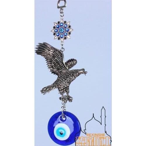 Turkey blue eyes ornaments Muslim peace Eagle Pendant evil "Dapeng wall eye of the devil