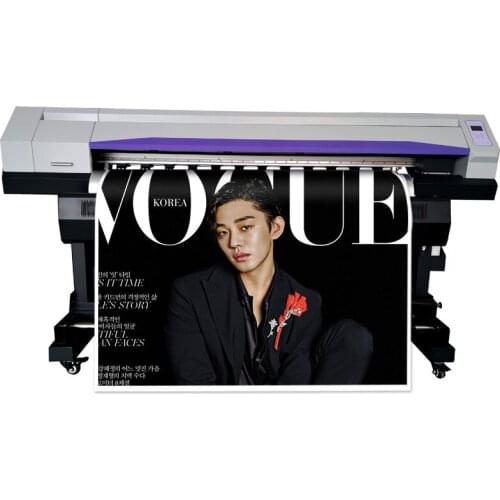 1.8m / 1.6m fast speed flex banner printing machine with single dx7 print head