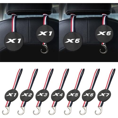 1pcs Clips Car Seat Hook Auto Headrest Hanger Bag Holder for BMW X1 X2 X3 X4 X5 X6 X7 Car styling Auto Fastener Accessries