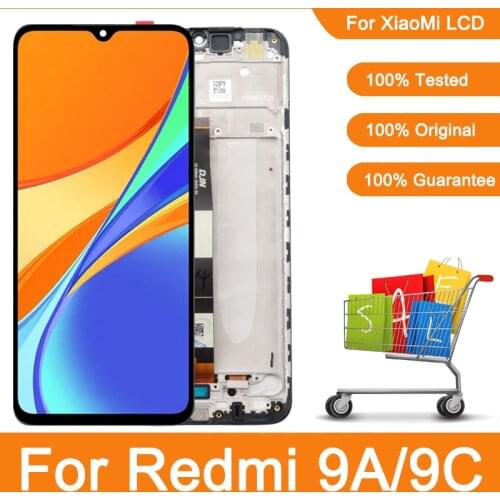 6.53" For Xiaomi Redmi 9A M2006C3LG LCD Display Touch Screen Digitizer Assembly For Redmi 9C M2006C3MG LCD Replacement Parts