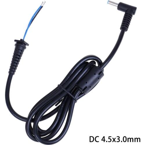 DC 4.5x3.0mm Power Cord With Pin Copper Tri-core Cable Laptop DC Power Cable 1.2M 1pcs