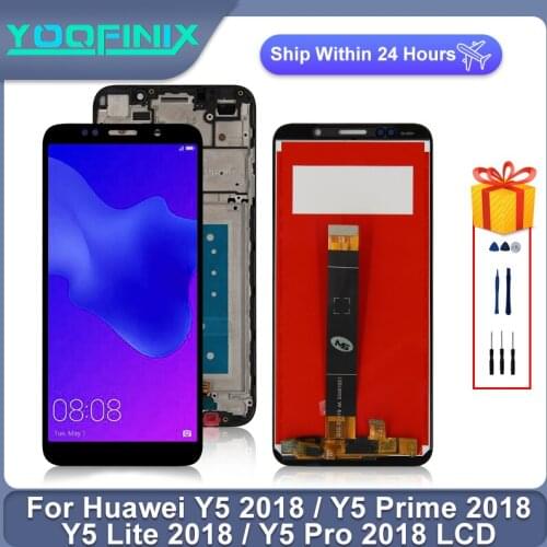 5.45" For Huawei Y5 Lite 2018 LCD Touch Screen Digitizer Replacement Parts For Y5 Prime 2018 Display LCD DRA-LX5 DRA-LX2 LX2 L01