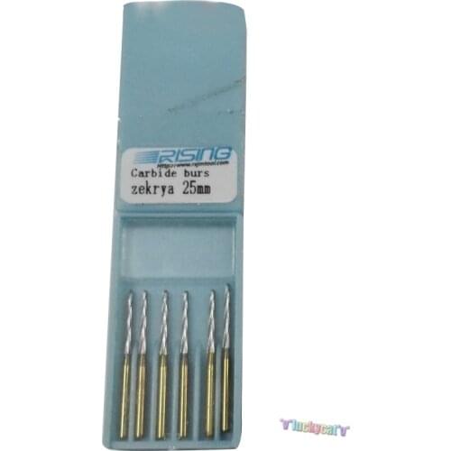 6 Stks/pak Fg Zekrya Carbide Wolfraam Bone Cutters Burs Dental Tungsten Carbide Bur Boor Tand Extractie Boren Voor Hoge Snelhei