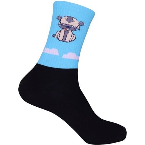 Avatar Inspired Appa Socks,Sky Bison, Clouds