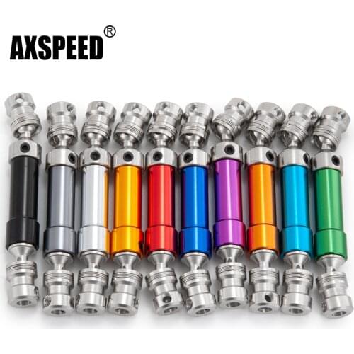 AXSPEED 80mm Metal Steel Center Drive Shaft Transmission Shaft for Axial SCX10 1/10 RC Crawler Car Upgrade Parts Accessories