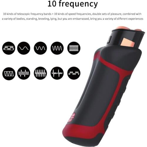 Electric Automatic Male Masturbator Heating Artificial Vagina Telescopic Voice Masturbation Cup Sex Toys for Men Sex Products