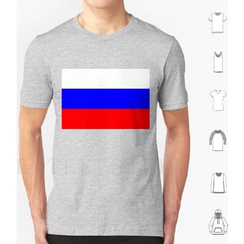 Russia Flag T Shirt Print Cotton Russia Blue Red White Flag Country World Fashion Men Womens Trends Tendencies Hipster Swag