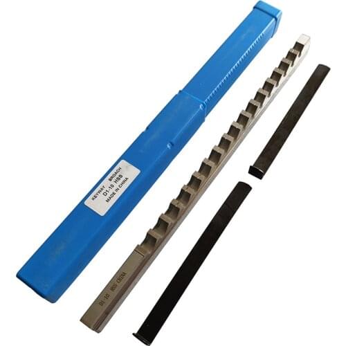 Keyway Broach Cutting Tool Metric Size 10mm D Push-Type with Shim HSS Broaching Cutting Tool for CNC Router