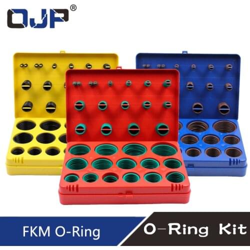 390PC Fluorine rubber Ring Green FKM O Rings Kit 30Sizes O-ring Seal Rubber Washer Gasket O-Ring Set Assortment Set Kit Box