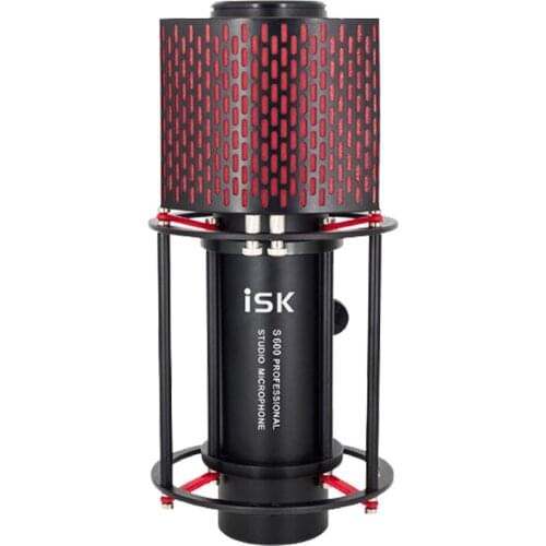 New Original ISK S600 Condenser Recording Microphone 25mm large film sound head Heart-shaped pointing pickup