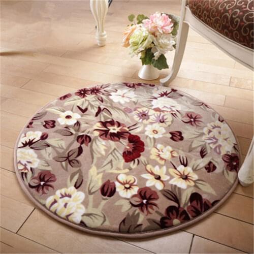 Diam 50/80 cm Round Carpet Living Room Bedroom Floor Mat Yoga Mat Anti Slip Rugs for Kitchen Bathroom Doormat tapete para quarto