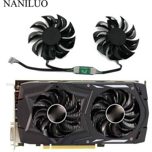 GA81B2U PFTA 12V 0.38A 4Pin 75mm RX 460 560 For POWERCOLOR Dataland RX560 RX460 Red Dragon Graphics Card Cooler Cooling Fan