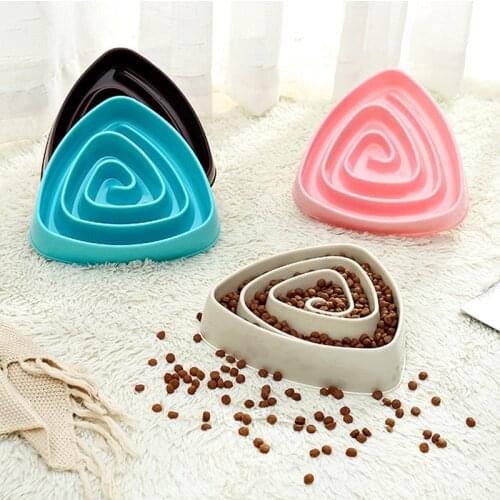 Pet Food Bowls Dog Feeding Puppy Slow Down Eating Feeder Dish Bowl Prevent Obesity Pet Dogs Supplies Dropshipping