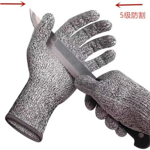 Cut-resistant level 5 kite fishing gloves wear-resistant anti-puncture anti-skid Metal Mesh Kitchen Butcher Tactical tool