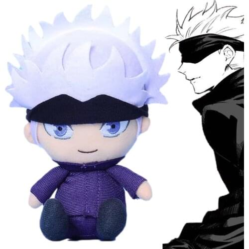 Anime Plush Jujutsu Kaisen - Uoozii - Gojo Satoru Plushie 6"/15cm Kawaii Doll Cute Stuffed Anime Figure Toy Jujutsu Plush