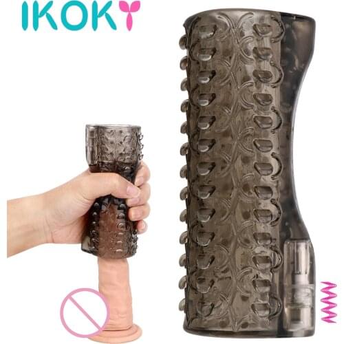 Silicon Penis Pump Cock Ring Bullet Vibrator Sex Toys For Men Male Masturbator Real Vagina Pussy Strapon Glans Massager Machine