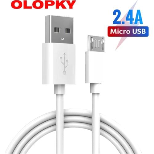Usb Micro Usb Charging Cable 2.4A Microusb Charger Kabel for Samsung Galaxy M10 S7 A6 A7 2018 Huawei P10 Lite 1m