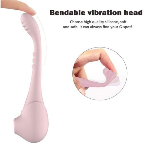 Bending Sucking Vibrator For Women 10 Speeds Women Slap Suck Nipple Clitoral Stimulator Adult Erotic Sex Toys For Couple