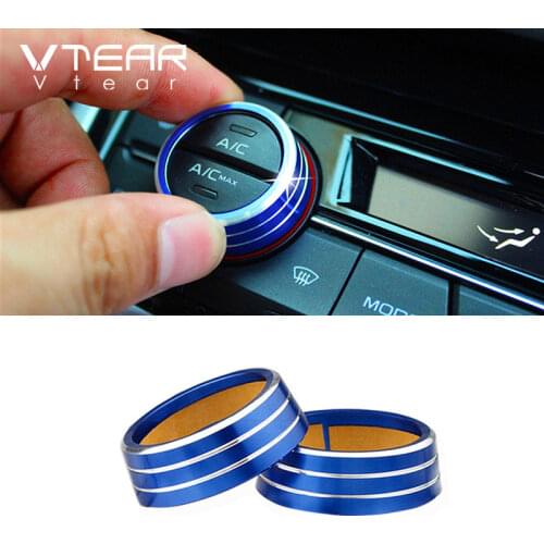 Vtear For Geely Atlas Emgrand NL-3 Proton X70 car AC switch button cover audio knob lid decoration accessories car-styling 2019
