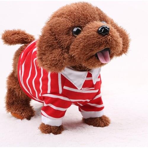 Funny Electronic Dog Pet Singing Walking Musical Plush Pet Robot Dog Toys Interactive Toys For Kids Baby