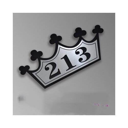 10*20cm house number hotel home number plate community number plate creative personality number plate custom
