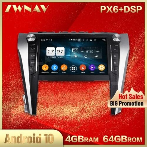 2 din Android 10.0 screen Car Multimedia player For Toyota Camry Aurion 2015-2017 BT video stereo GPS navi head unit auto stereo