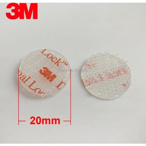 20mm circle 3M SJ3560 Dual Lock Clear Mushroom Fastener adhesive tape Type 250 3M tape