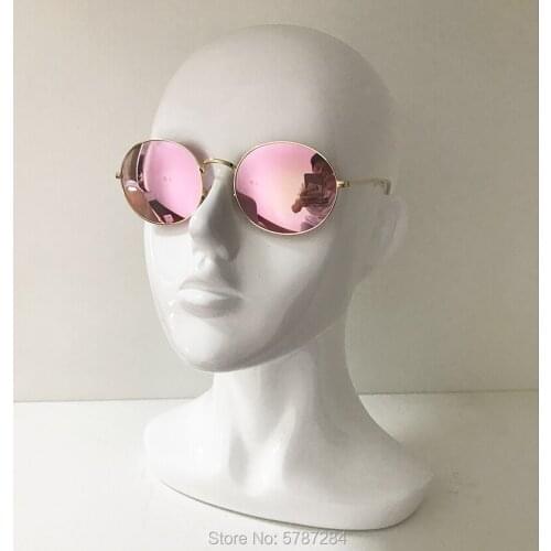 2020 NEW Arriving high quality women sunglasses oval designer men glasses 3594 gold frame pink mirror lens 51-20 145mm