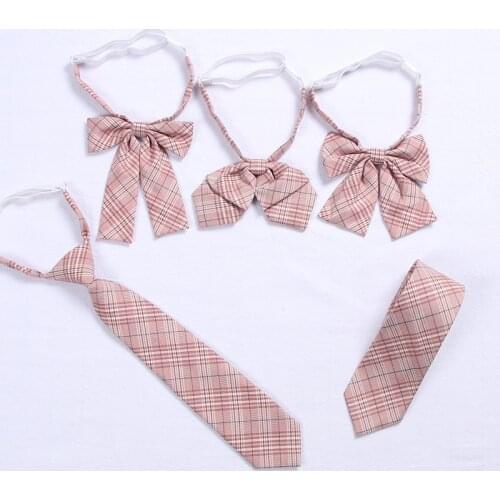 2019 Pink Jk Uniform Bow Tie Cute Japanese/korean School Uniform Accessories Bow-knot Tie Design Knot Cravat Necktie Adjustable