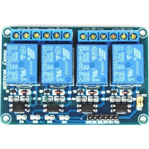 4 channel relay module with optocoupler Relay Output 5v 12v 4 way relay module Control panel for arduino