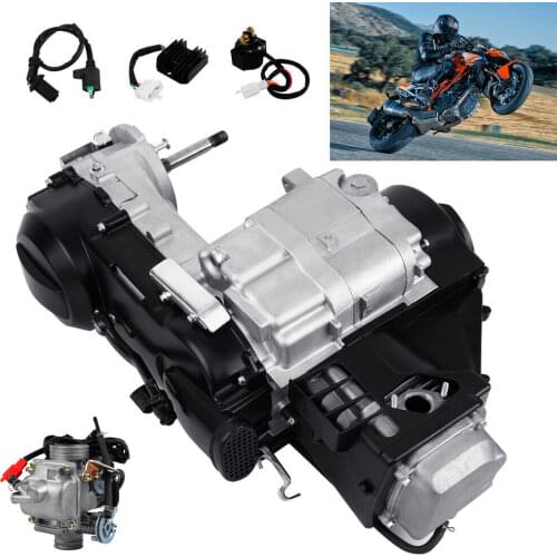 Yonntech 4 Stroke Engine 125CC-150CC GY6 Air Cooled Scooter ATV Go Kart Moped CVT Short Case Motor Carburettor Motorbike Parts