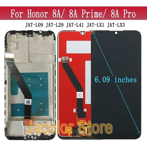 AAA+ Screen For Huawei Honor Play 8A LCD Display With Touch Screen Assembly Frame For Honor8A Prime/Pro Display Screen Module