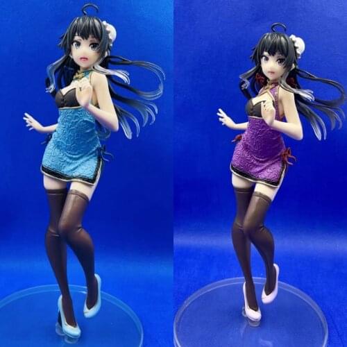 Anime My Youth Love Story Yukinoshita Yukino Cheongsam PVC Action Figure Collection Model Toys Doll Gift