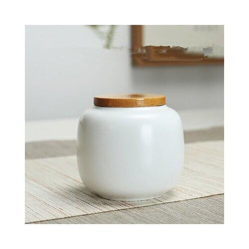 Coffee, sugar, tea, solid color tea cans with wooden lids, sealed tea cans, exquisite cloth lids, candies, flower tea cans