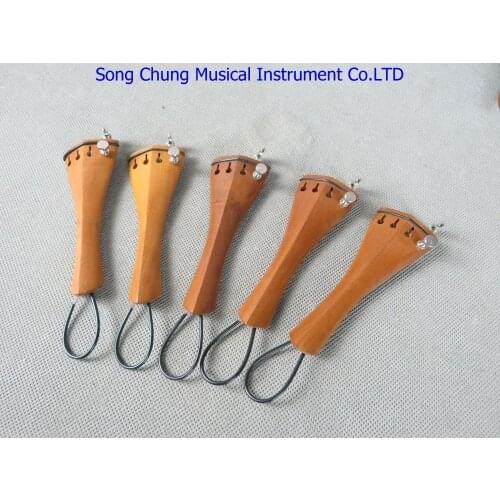 Violin part,5pcs jujube violin tailpieces 4/4,include fine tuning/Tail Guts