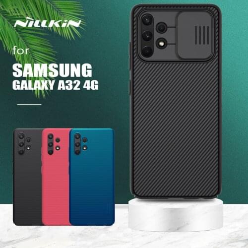 For Samsung Galaxy A32 5G Case Nillkin CamShield Slide Camera Case Ultra-Thin PC Frosted Shield Cover for Samsung A32 4G Case