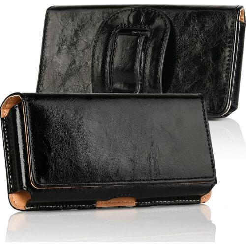 Phone pouch high quality PU leather case For iphone Xs Max 6 7 8 plus belt clip carrying waist bag holster cover for xiaomi