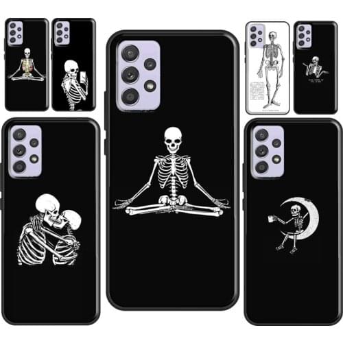Skeleton Art For Samsung Galaxy A51 A71 A41 A31 A21S A20e A50 A70 A12 A32 A42 A52 A72 M31S Phone Case