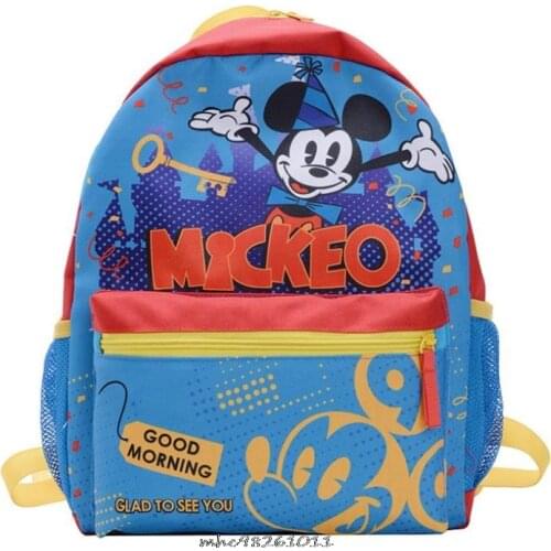 Disney new childrens backpack girl cartoon Minnie mouse bag kindergarten small school bag book bag canvas childrens Bacpack