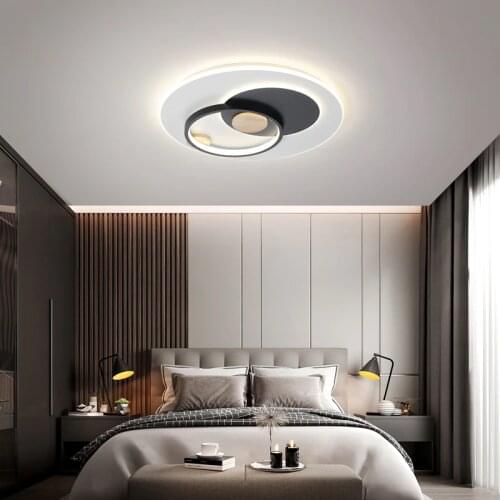 Hot Modern Led Chandelier For Living Room Bedroom lustre led Matte Gray/Black AC110-220V Ceiling chandelier lighting Fixtures
