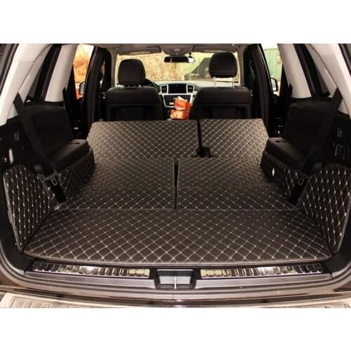 Good mats! Full set trunk mats for Mercedes Benz GL 350 450 63 X164 7seats 2011-2006 durable cargo liner carpets,Free shipping