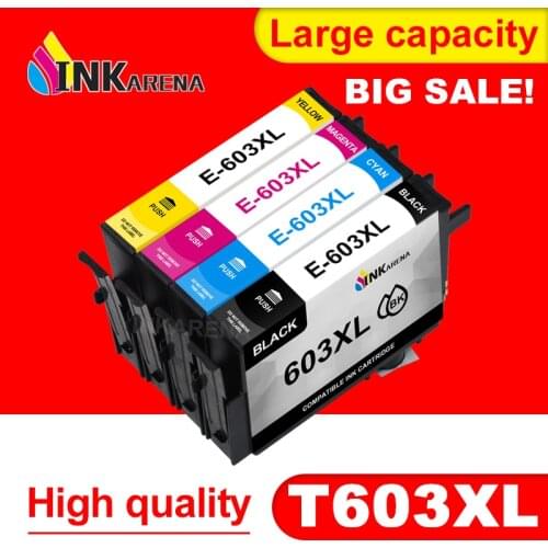 Inkarena 603xl T603 E603 603 XL Replace Epson Ink Cartridge for Epson Printer XP2100 XP2105 XP3100 WF-2830 XP4100 XP4105 WF-2835