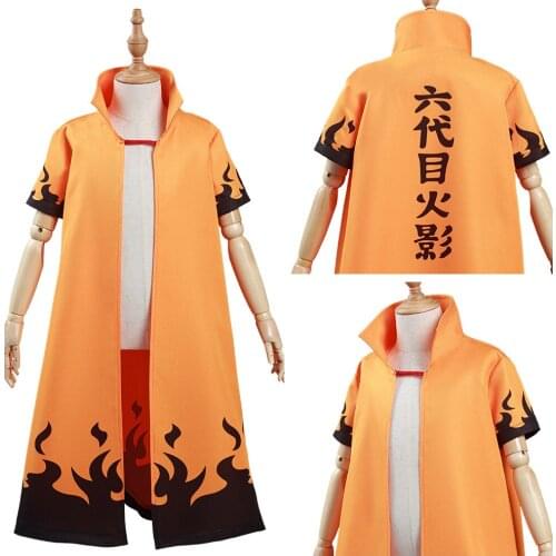6th Hokage Hatake Kakashi Cosplay Costume Kids Cloak Coat Halloween Carnival Suit
